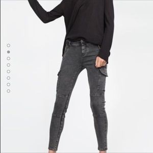 Zara dark gray cargo pants